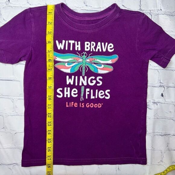 𝅺EUC Girl’s Size Small Life Is Good SS TShirt - Picture 7 of 7